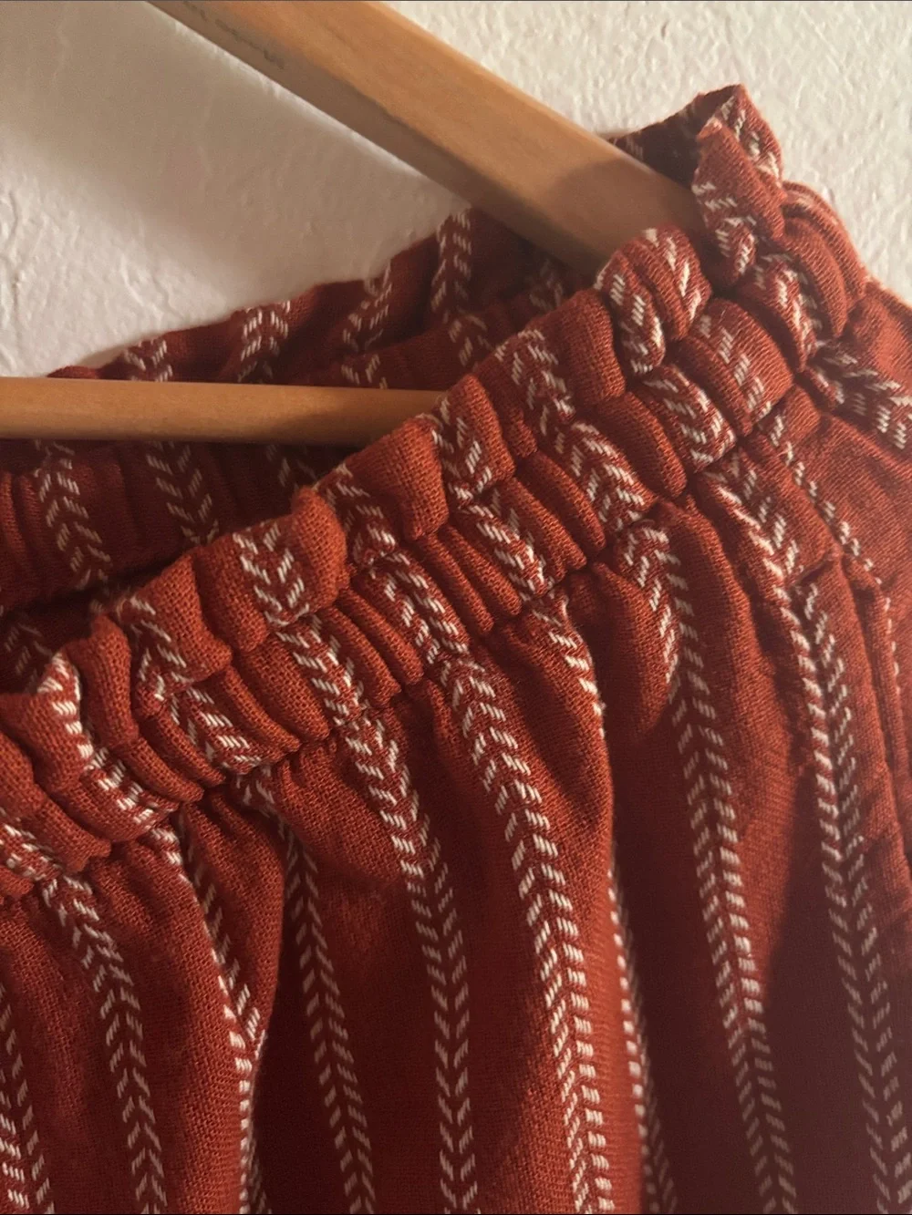 Sonoma Burnt Orange Striped woman’s Drawstring Joggers